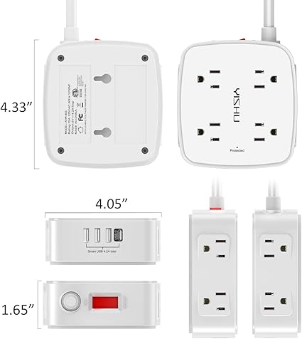 6 Ft Surge Protector Power Strip