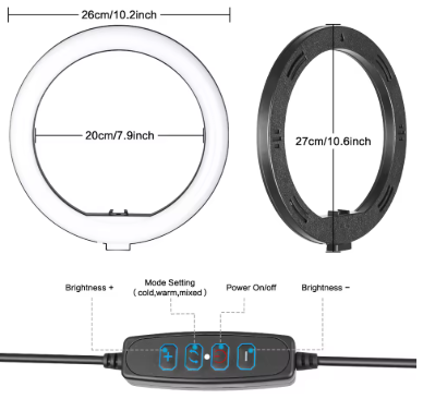12'' Ring Light with 62’’ Tripod Stand