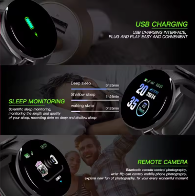 D-18 Digital Smartwatch